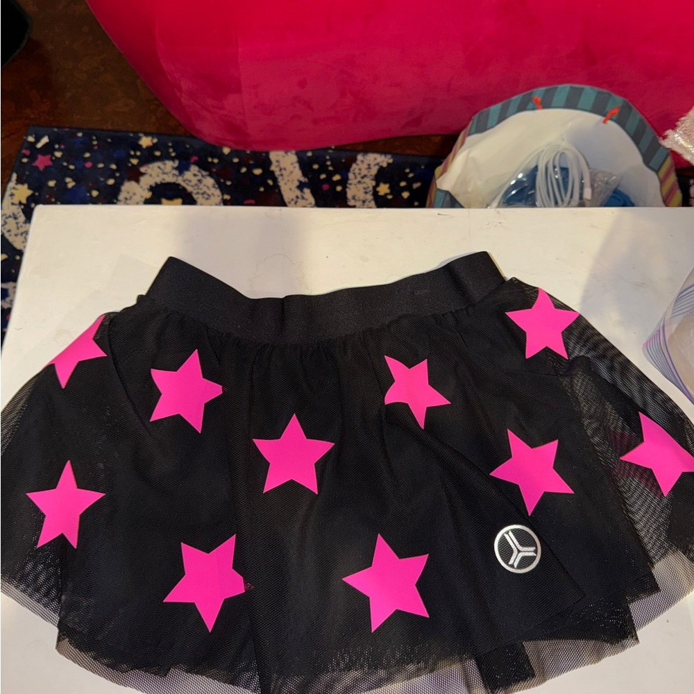 Ultracor Black And Pink Star Athletic Skirt Women’s Xl - Picture 3 of 4